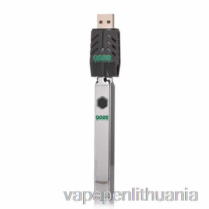 Ooze Quad Flex Temp 500mah Akumuliatoriaus Chromo Vape Skystis